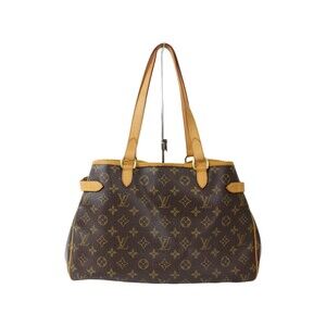 Louis Vuitton Batignolles Handbag Monogram Horizontal Brown Bag Shoulder